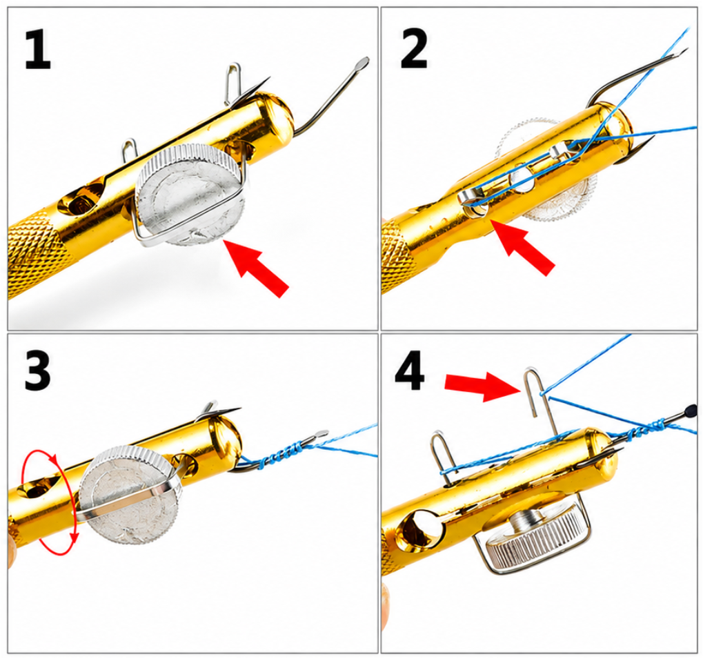 Fishing Line Knotter Hook Needle